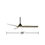 56" Casa Vieja Olympia Breeze Matte Black LED Ceiling Fan with Remote