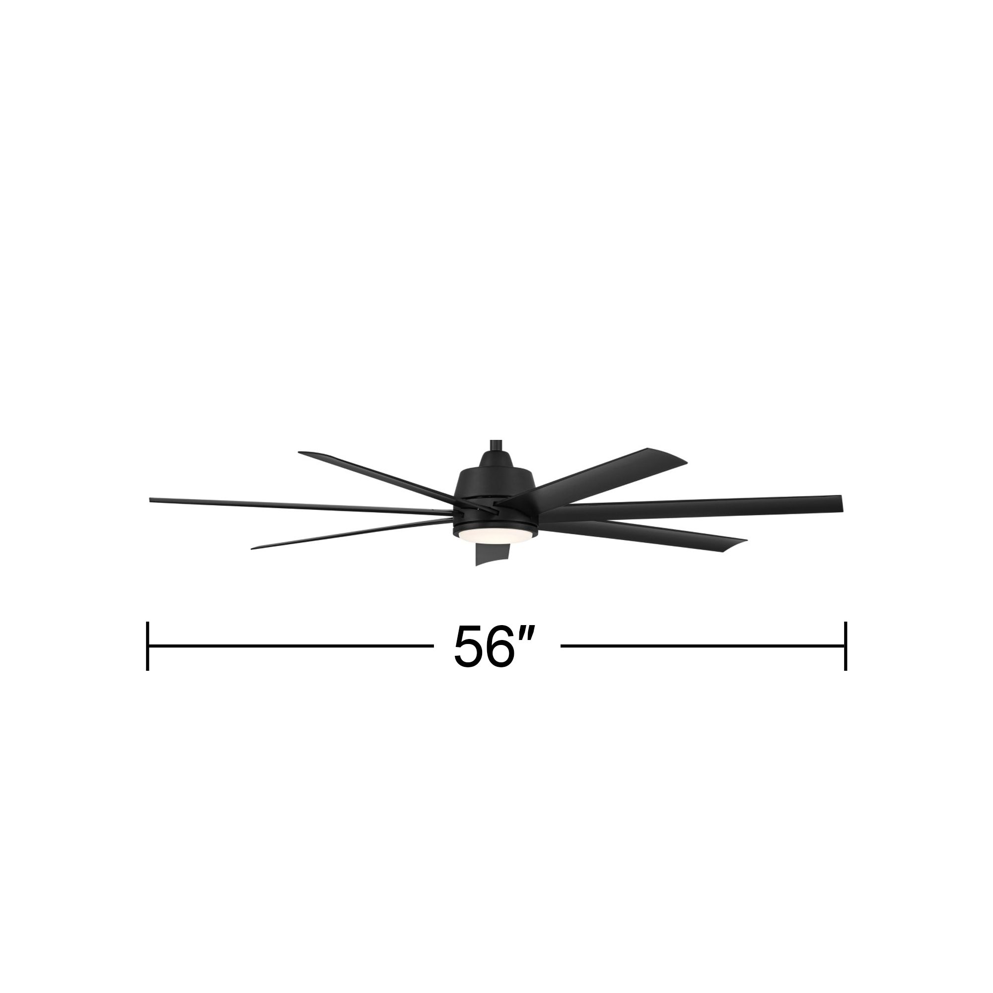 Watch A Video About the 56 Casa Vieja Phoenix Max Black LED Indoor Ceiling Fan with Remote