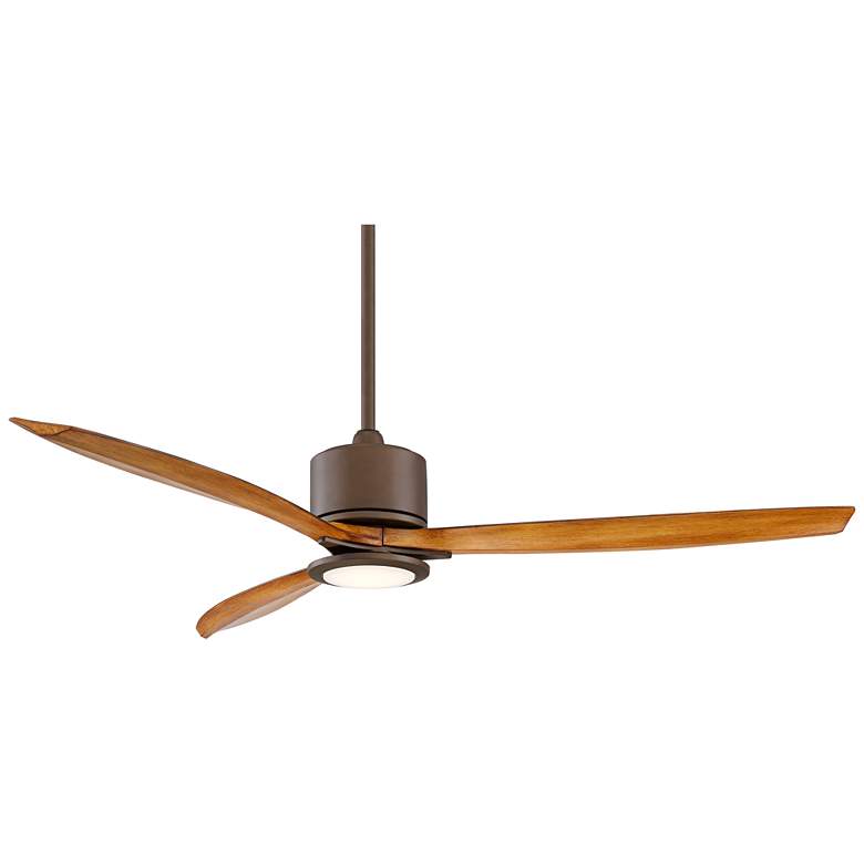 Image 6 56 inch Casa Vieja Rally Bronze Damp Rated LED Ceiling Fan with Remote more views