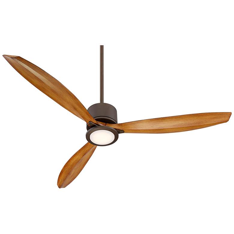 Image 7 56" Casa Vieja Rally Bronze Damp Rated LED Ceiling Fan with Remote more views