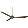3_56" Casa Vieja Sol Bronze and Dark Walnut Ceiling Fan with Remote