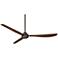 56" Casa Vieja Sol Bronze and Dark Walnut Ceiling Fan with Remote