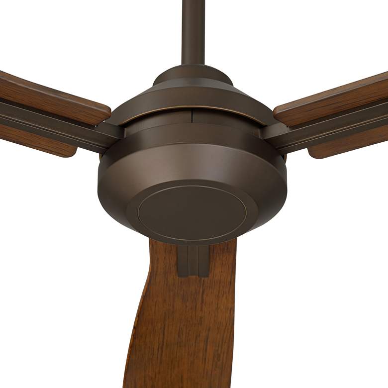 Image 3 56" Casa Vieja Sol Bronze and Dark Walnut Ceiling Fan with Remote more views