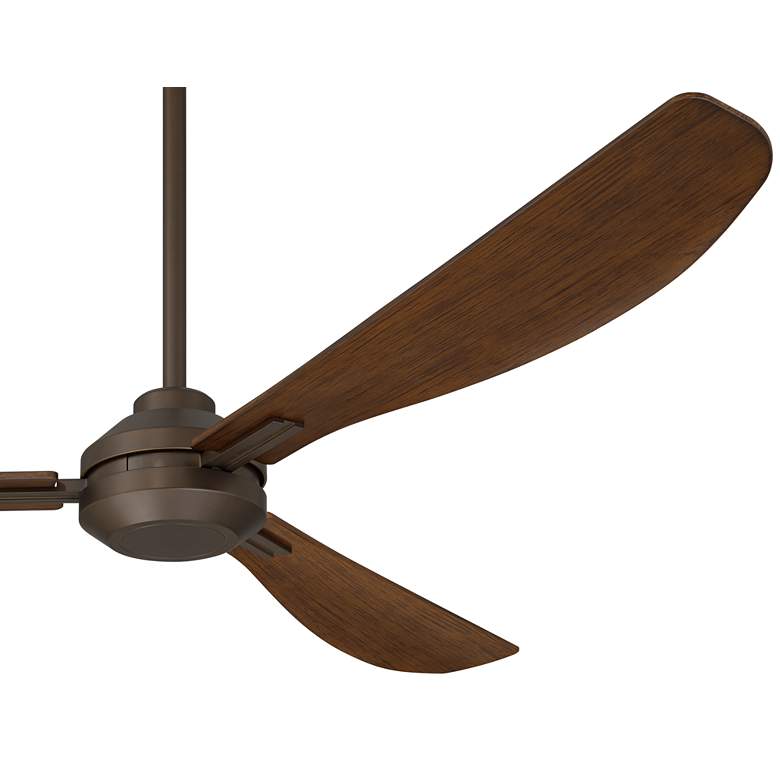 Image 4 56" Casa Vieja Sol Bronze and Dark Walnut Ceiling Fan with Remote more views