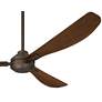 5_56" Casa Vieja Sol Bronze and Dark Walnut Ceiling Fan with Remote more views