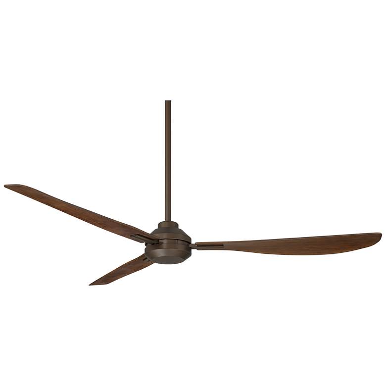 Image 6 56" Casa Vieja Sol Bronze and Dark Walnut Ceiling Fan with Remote more views