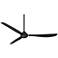 56" Casa Vieja Sol Matte Black Ceiling Fan with Remote