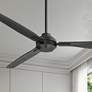 2_56" Casa Vieja Sol Matte Black Ceiling Fan with Remote
