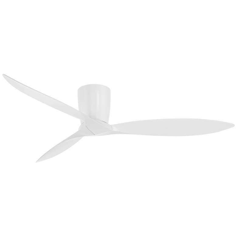 Image 2 56" Casa Vieja Tre Matte White Indoor/Outdoor Hugger Ceiling Fan