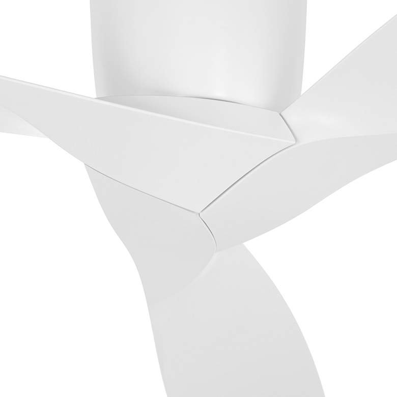 Image 3 56" Casa Vieja Tre Matte White Indoor/Outdoor Hugger Ceiling Fan more views