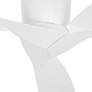 4_56" Casa Vieja Tre Matte White Indoor/Outdoor Hugger Ceiling Fan more views