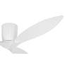 6_56" Casa Vieja Tre Matte White Indoor/Outdoor Hugger Ceiling Fan more views