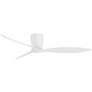 7_56" Casa Vieja Tre Matte White Indoor/Outdoor Hugger Ceiling Fan more views