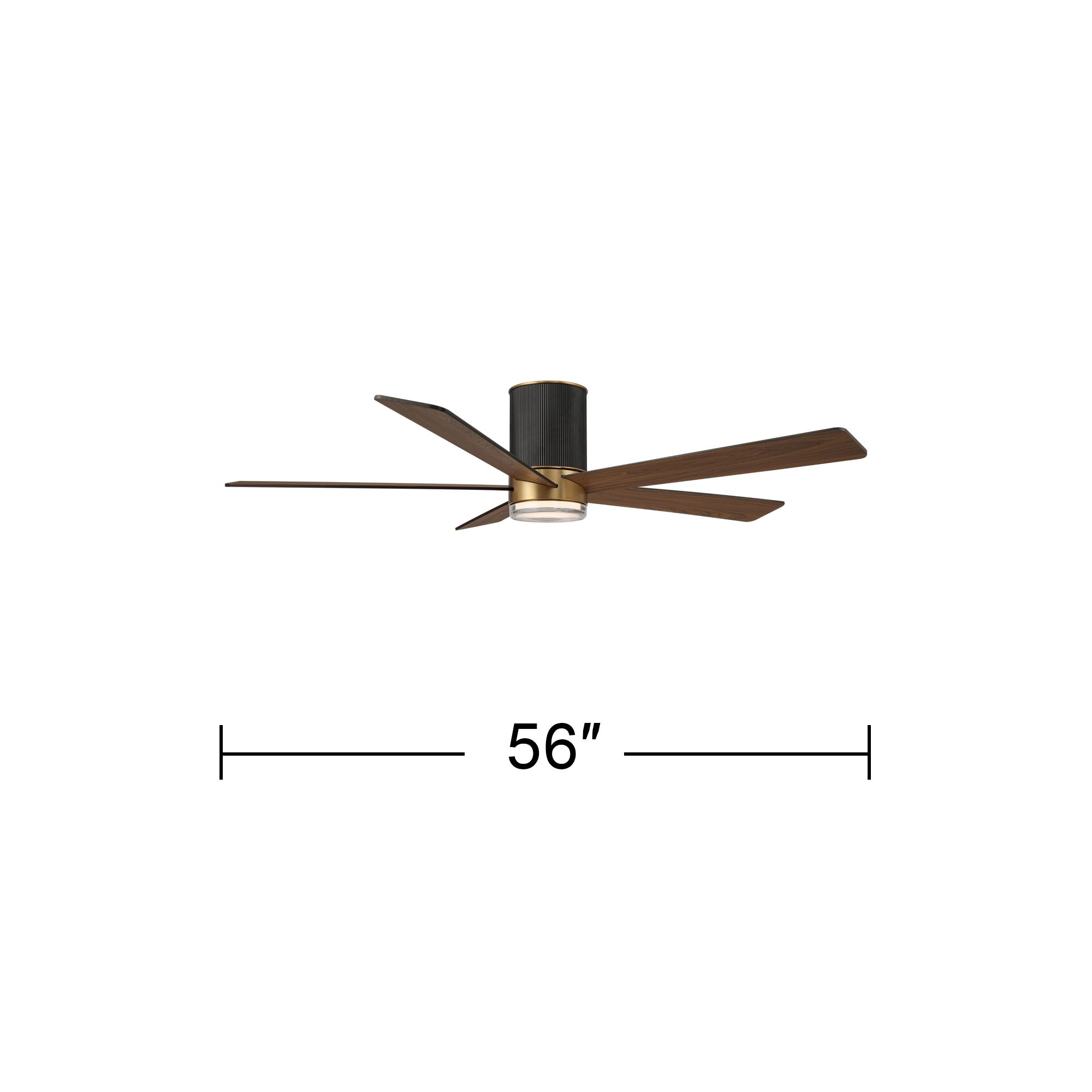 Watch A Video About the Casa Vieja Vex Matte Black LED Hugger Ceiling Fan with Remote