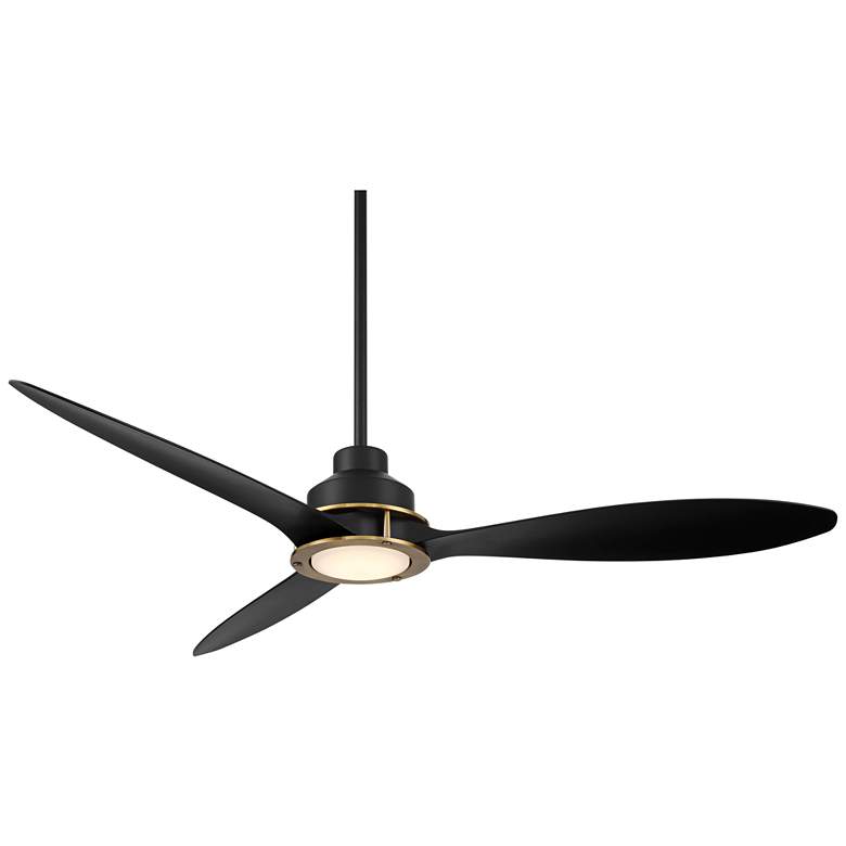 Image 2 56" Casa Vieja Veyron Matte Black Damp Rated Ceiling Fan with Remote