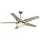 56" Casablanca Correne Nickel and Champagne LED Fan with Remote