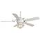 56" Casablanca La Fleur Ceiling Fan with Frosted Light Kit
