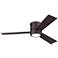 56" Clarity Max Roman Bronze LED Hugger Ceiling Fan