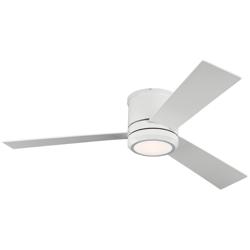 56&quot; Clarity Max White LED Hugger Ceiling Fan with Wall Control