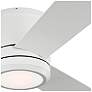 56" Clarity Max White LED Hugger Ceiling Fan with Wall Control