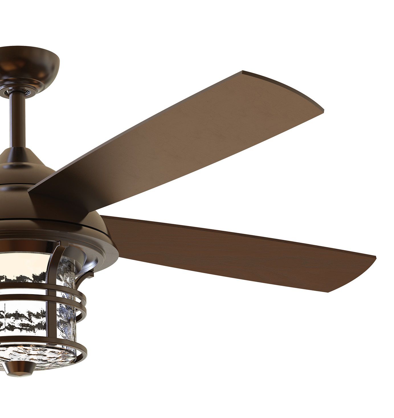 Image 5 56" Craftmade Courtyard Bronze LED Outdoor Ceiling Fan with Remote more views