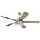 56" Craftmade Garrick Brushed Nickel LED Fan with Remote