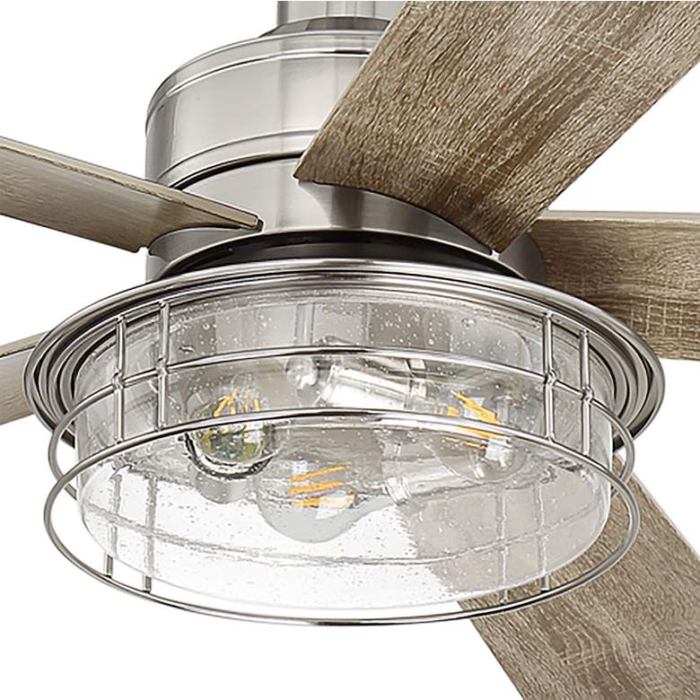 Image 3 56" Craftmade Garrick Brushed Nickel LED Fan with Remote more views