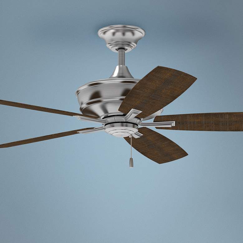 Image 1 56" Craftmade Sloan Brushed Nickel Ceiling Fan with Pull Chain