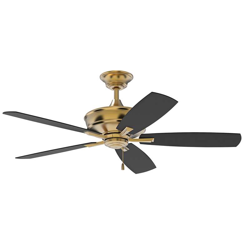 Image 2 56 inch Craftmade Sloan Satin Brass Ceiling Fan with Pull Chain