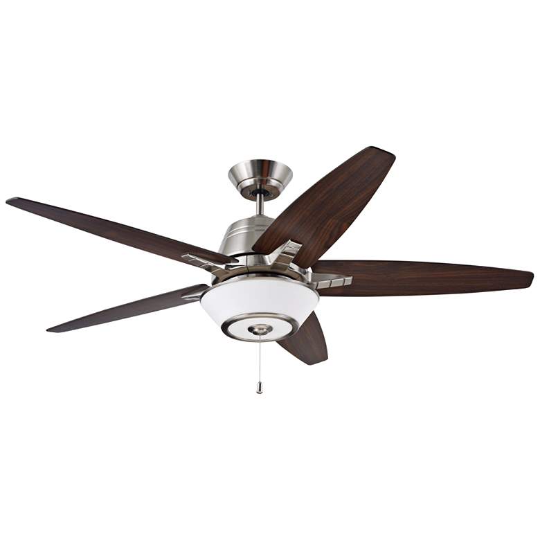 Image 1 56 inch Emerson Euclid Brushed Steel LED Ceiling Fan