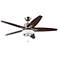 56" Emerson Euclid Brushed Steel LED Ceiling Fan