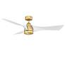 3_56" Fanimation Klear Brass and White Outdoor CCT LED Smart Ceiling Fan more views