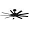 56" Fanimation Odyn Custom Black LED Smart Ceiling Fan
