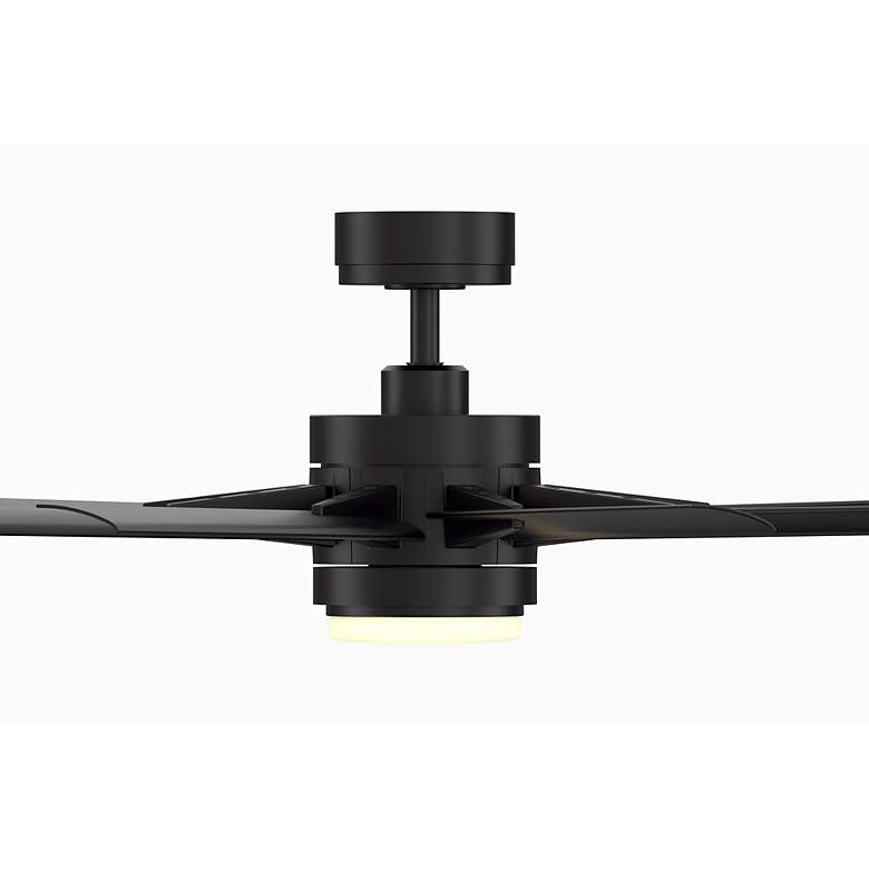 Image 7 56" Fanimation Odyn Custom Black LED Smart Ceiling Fan more views
