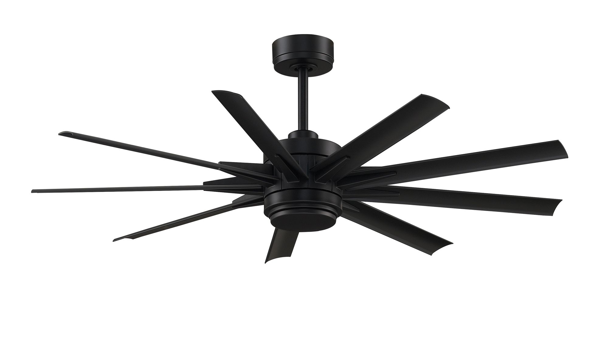 56" Fanimation Odyn Custom Black LED Smart Ceiling Fan