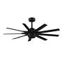 56" Fanimation Odyn Custom Black LED Smart Ceiling Fan