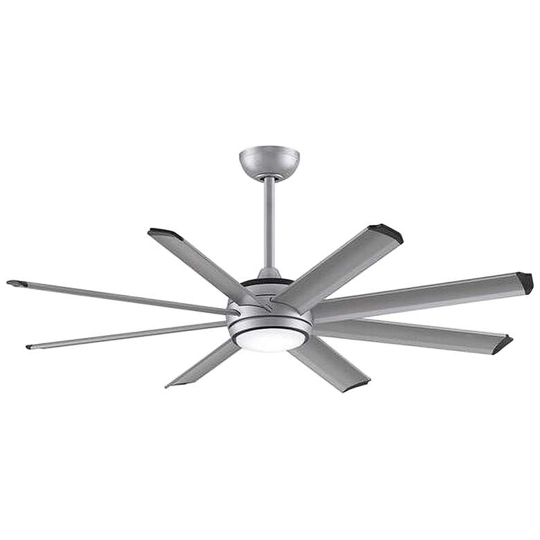 Image 2 56" Fanimation Stellar Custom Silver LED Wet Smart Ceiling Fan