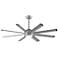 56" Fanimation Stellar Custom Silver LED Wet Smart Ceiling Fan