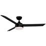 56" Fanimation Xeno Black Wet Rated LED Ceiling Fan with Remote