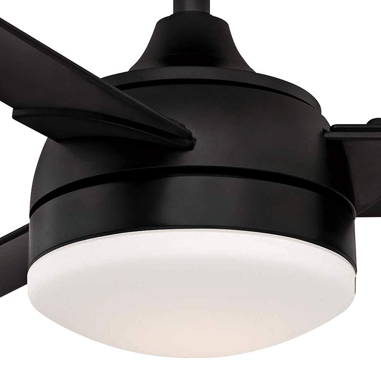 Image 3 56" Fanimation Xeno Black Wet Rated LED Ceiling Fan with Remote more views