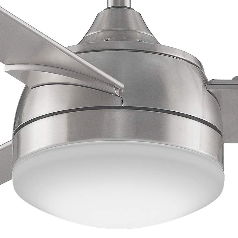 Image 3 56" Fanimation Xeno Brushed Nickel Damp LED Ceiling Fan with Remote more views