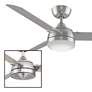 56" Fanimation Xeno Brushed Nickel Damp LED Ceiling Fan with Remote