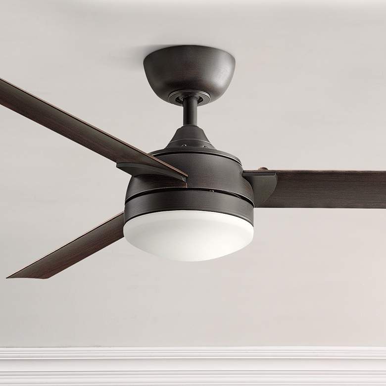 Image 1 56" Fanimation Xeno Dark Bronze LED Ceiling Fan