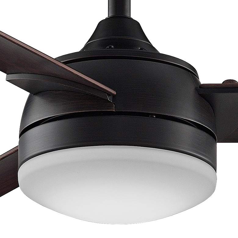 Image 3 56 inch Fanimation Xeno Dark Bronze Wet Rated LED Ceiling Fan with Remote more views