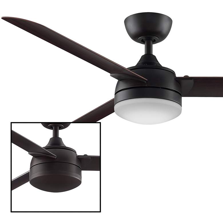 Image 4 56" Fanimation Xeno Dark Bronze Wet Rated LED Ceiling Fan with Remote more views