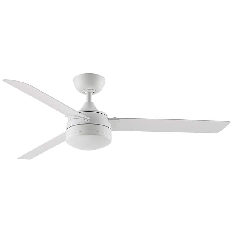 Image 4 56" Fanimation Xeno Matte White Wet Rated LED Ceiling Fan with Remote more views