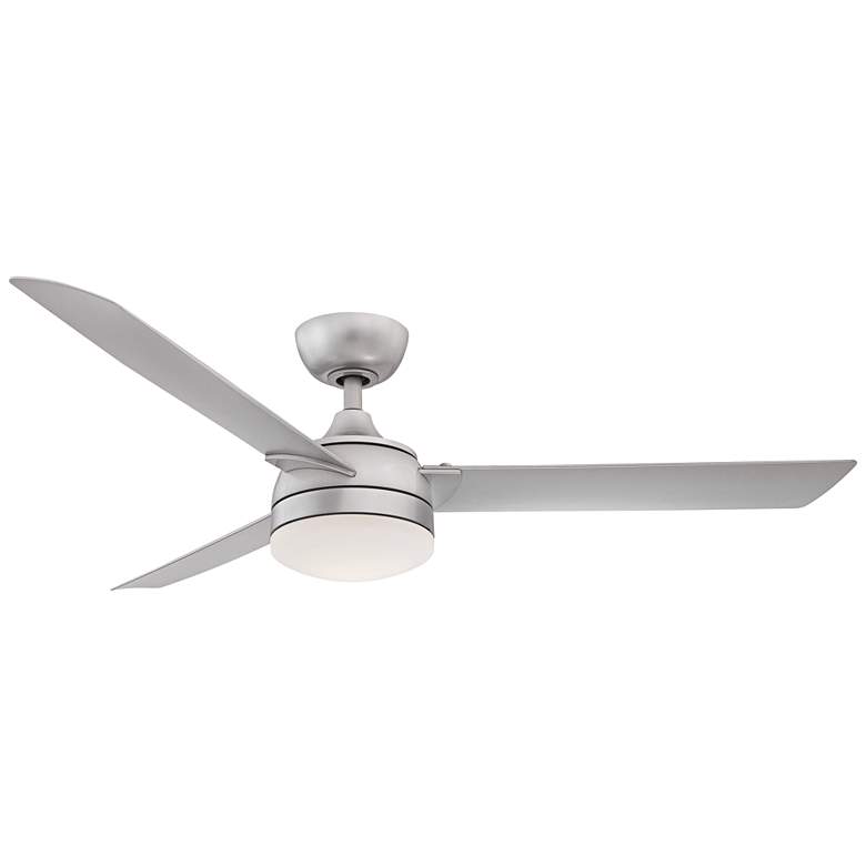 Image 2 56" Fanimation Xeno Silver Wet Rated LED Ceiling Fan with Remote