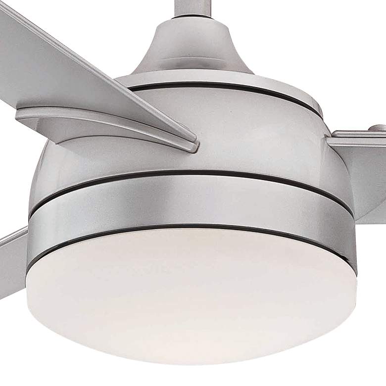 Image 3 56" Fanimation Xeno Silver Wet Rated LED Ceiling Fan with Remote more views
