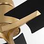 3_56" Halcyon Aged Brass Ceiling Fan with Black Blades more views