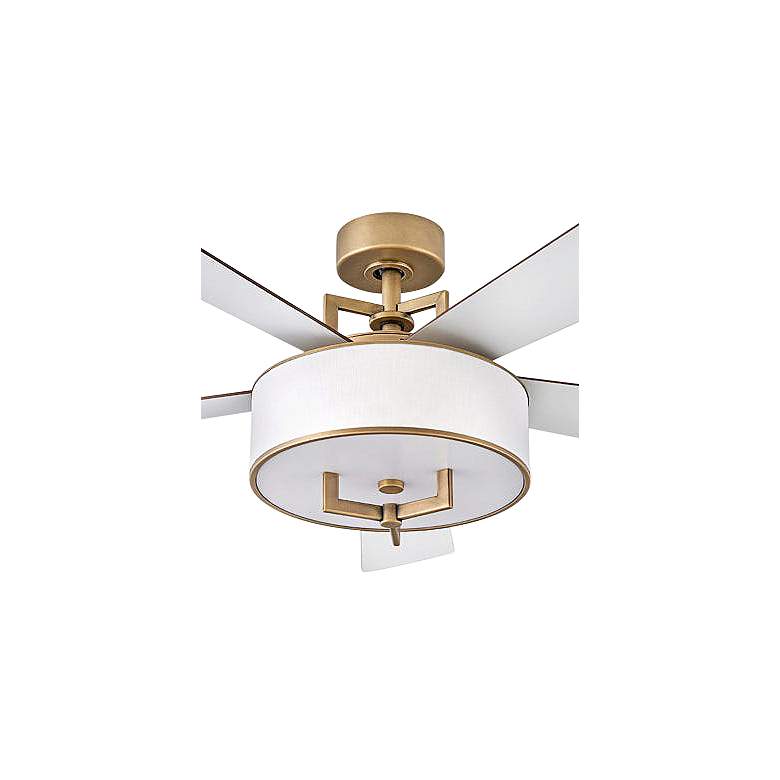 Image 3 56" Hampton Heritage Brass LED Smart Ceiling Fan with Remote more views
